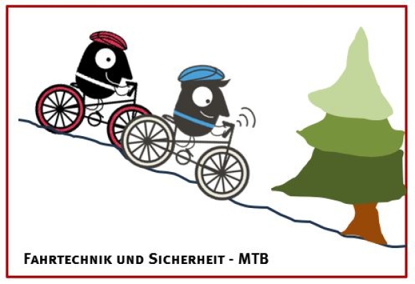 Graphik  Fahrtechnik und Sicherheit  - MTB