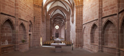 Panoramaaufnahme im Inneren der Stiftskirche