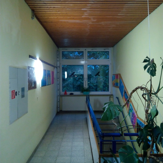 Stiftswaldschule Treppenhaus nach der Umrüstung