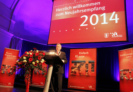 Oberbürgermeister Dr. Klaus Weichel begrüßt die Gäste © Stadt Kaiserslautern 