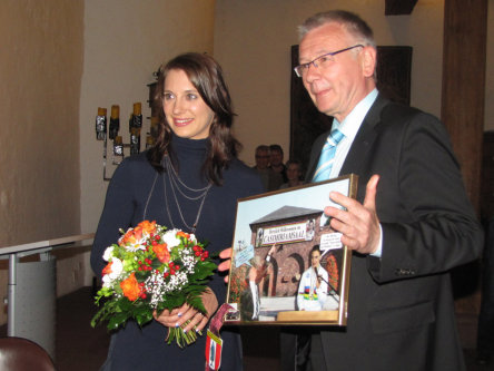 Miriam Welte und Oberbürgermeister Dr. Klaus Weichel. © Stadt Kaiserslautern