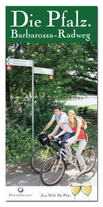 Foto zeigt das Deckblatt des Flyers zum Barbarossaradweg.