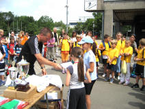 Herr Weilemann bei der Siegerehrung