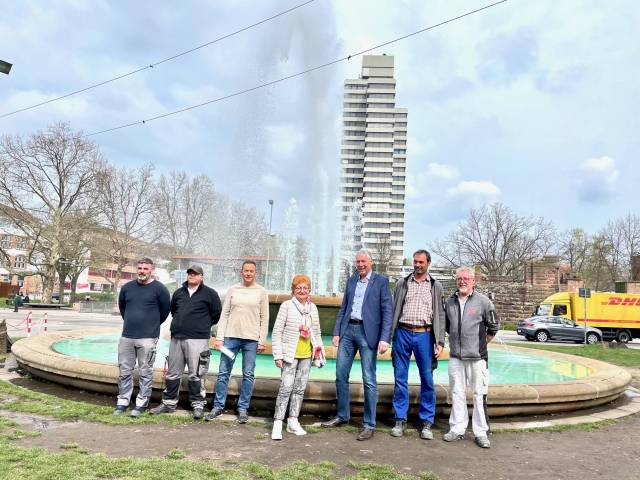 Ab sofort sprudeln wieder die Brunnen im Stadtgebiet © Stadt Kaiserslautern