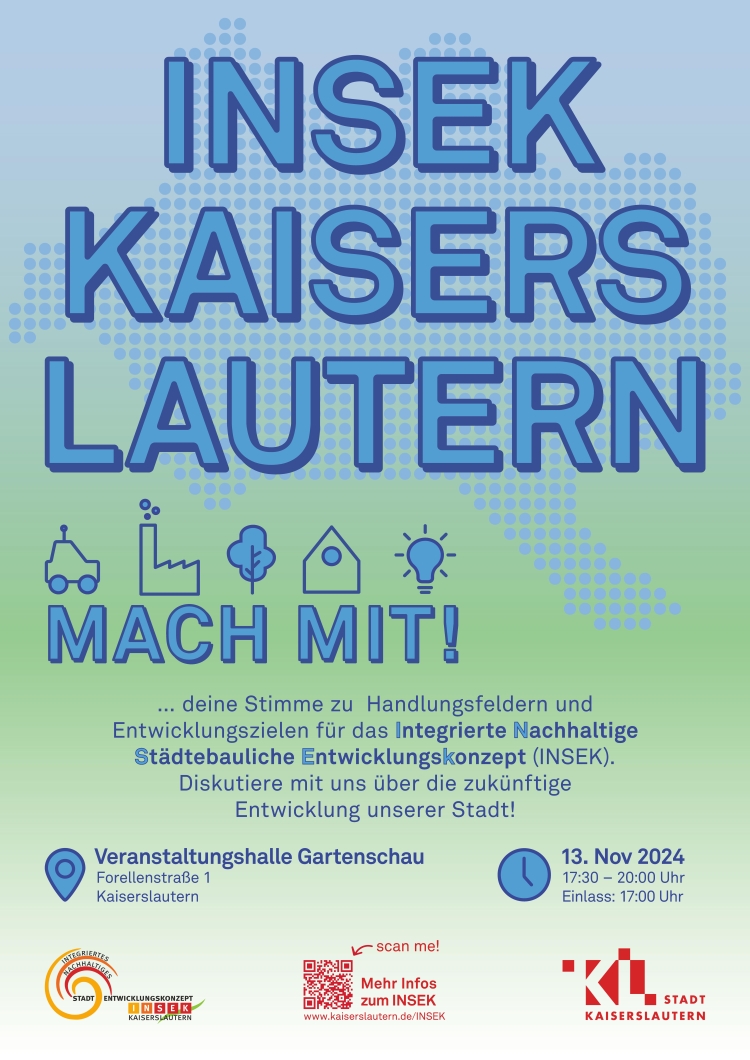 Das Plakat zur Veranstaltung am 13. November © Stadt Kaiserslautern