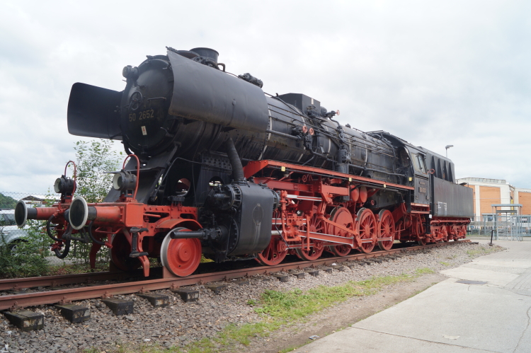 Die Dampflokomotive an der Pariser Straße. © Stadt Kaiserslautern