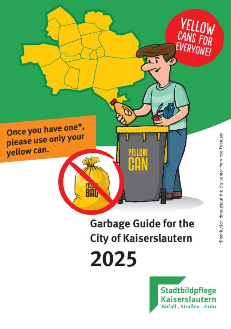 Das Cover des Garbage Guide 2025 © Stadtbildpflege Kaiserslautern