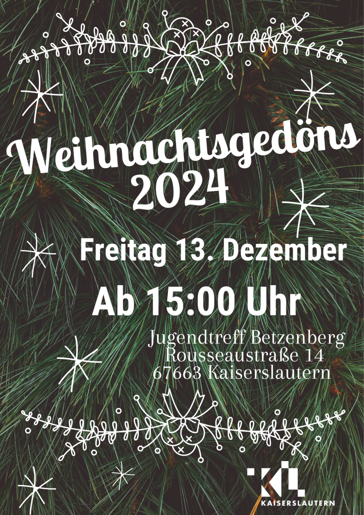 Das Poster für das Weihnachtsgedöns © Stadt Kaiserslautern