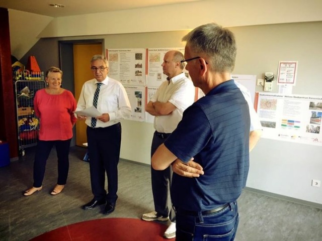 Der Minister des Innern, für Sport und Infrastruktur des Landes Rheinland-Pfalz, Roger Lewentz, war heute im Rahmen seiner Sommerreise zu Gast in Kaiserslautern. © Stadt Kaiserslautern