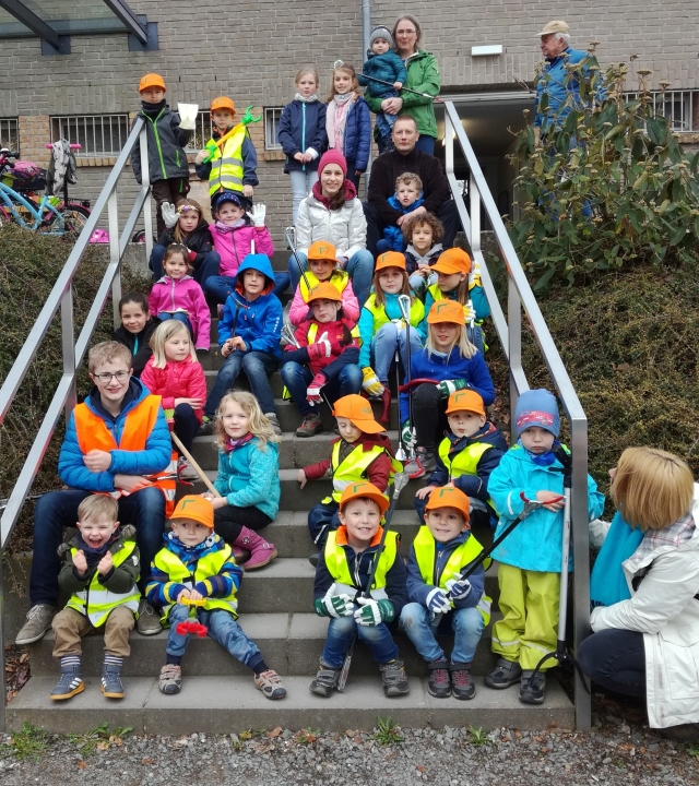 Auch die Kinder des TUS Dansenberg haben eifrig beim Müllsammeln mitgeholfen.  © Stadtbildpflege Kaiserslautern
