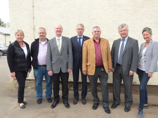 vlnr. Doris Preuninger, Wolfgang Kempf, Joachim Färber, Dr. Klaus Weichel, Ludwig Allmang, Günter Andes, Beate Kimmel
 © Stadt Kaiserslautern