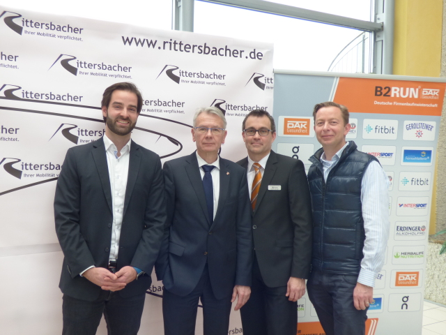 v.l.: Florian Roth,  Dr. Klaus Weichel, Steffen Schmidt, Ralf Niedermeier © Stadt Kaiserslautern