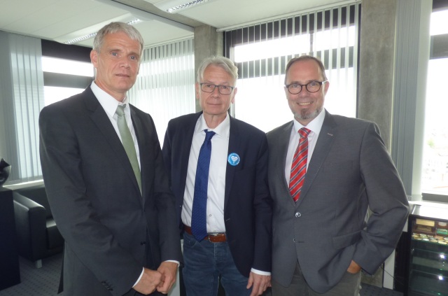 Machen sich gemeinsam für Integration stark: Peter Weißler, Klaus Weichel und Peter Schmidt. © Stadt Kaiserslautern