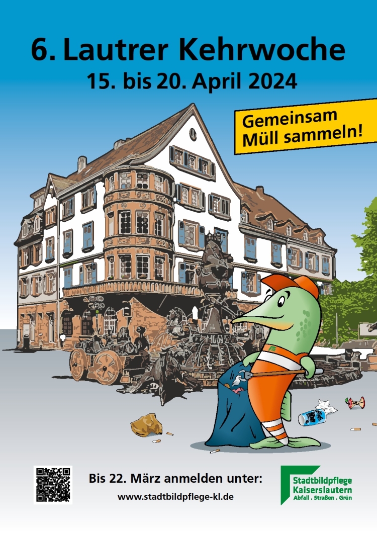 Das Plakat der Lautrer Kehrwoche 2024 © Stadtbildpflege Kaiserslautern