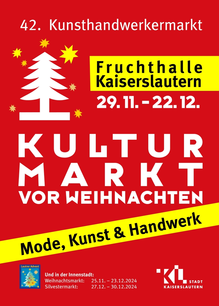 Plakat Kulturmarkt 2024 © Stadt Kaiserslautern