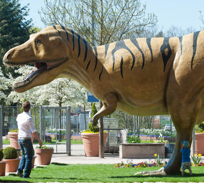 Dinosaur at the Garden Fair