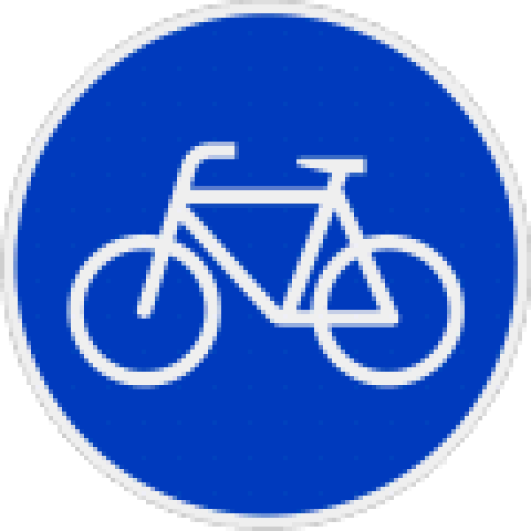 Verkehrsschild Sonderweg für Radfahrende